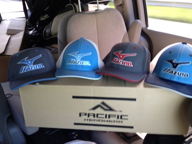 mizuno flat bill hat