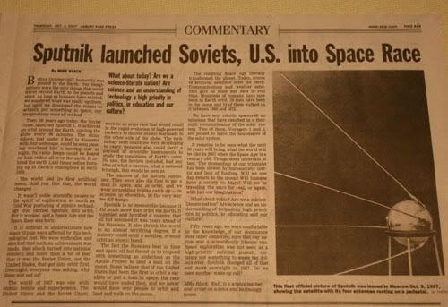 space race sputnik. U.S. into Space Race