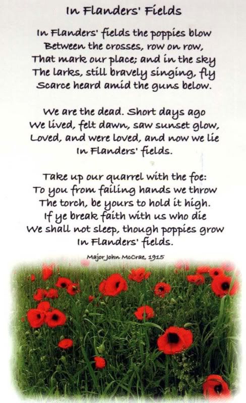 flanders field poem. This poem was written by
