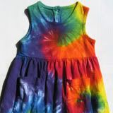* AUCTION *  Swirling Spirals Tie-Dyed Dress, 2T: <1 HOUR LEFT!!