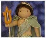Merman King of the Bahamian Sea Waldorf doll.