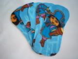 Contoured Pirate Dora Fleece Diaper Liner