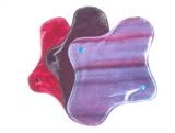 Daytime AIO Menstrual Pads With Wings: Velvet Colors (Fleece Barrier)