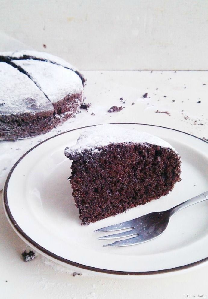 Healthy Chocolate Olive Oil Cake | Chef in Frame Chocolate Olive Oil Cake
