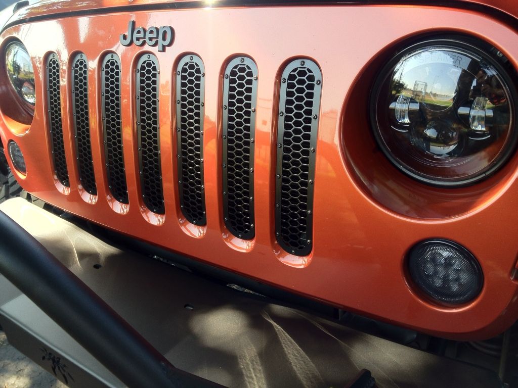 Jeep jk grill inserts #4