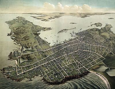 newport harbor map