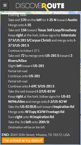 Navigation instructions 2