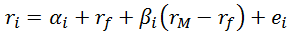 single index model
