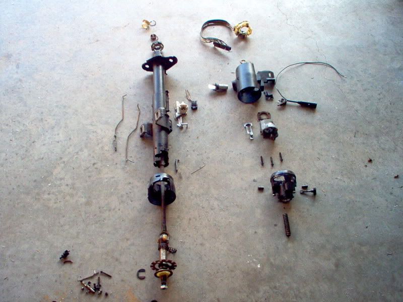 Homemade exploded diagram of 85 steering column ... c3 steering diagram 