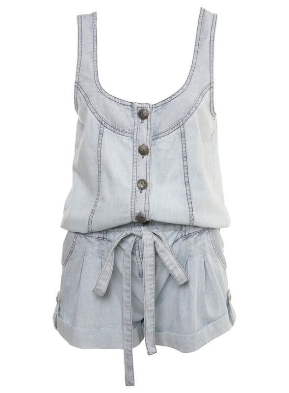 Denim,Playsuit,Miss Selfridge