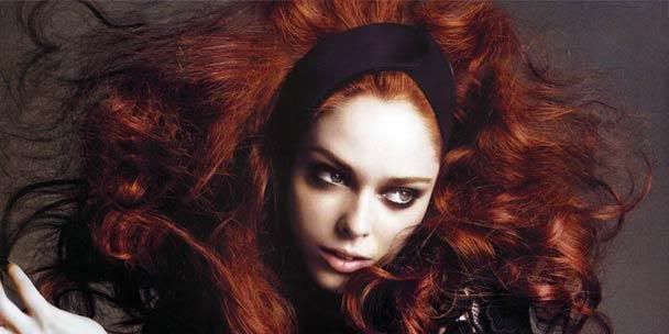 Coco Rocha,model,Red hair