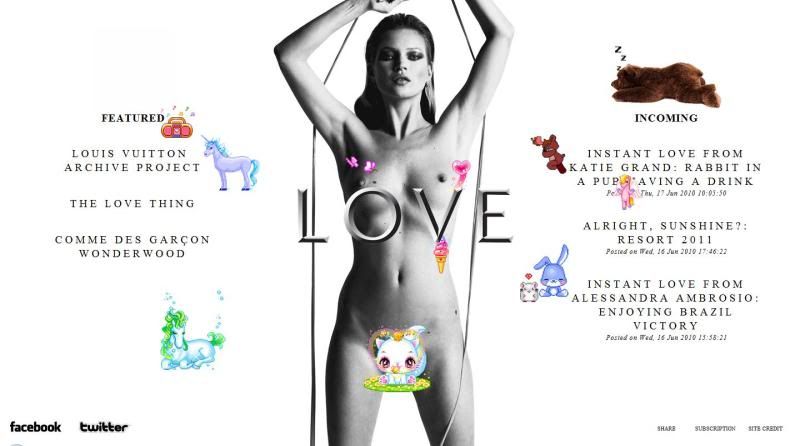 Love Magazine,Kate Moss,Katie Grand