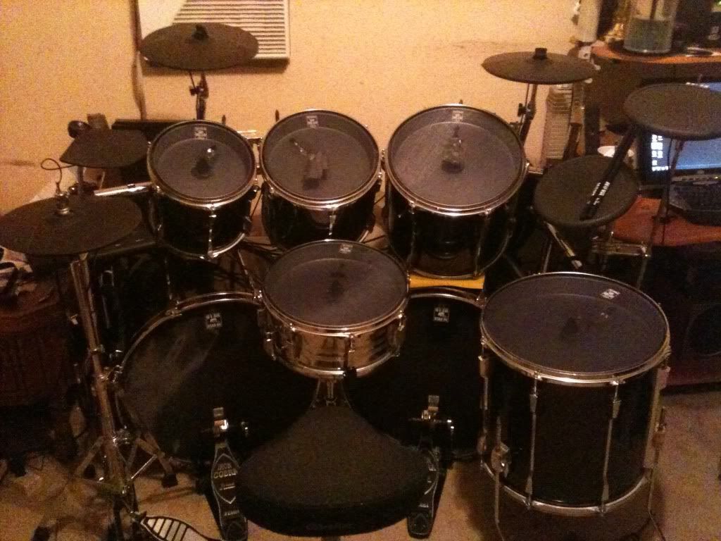 Double Bass Custom Tama Rockstar Electronic Drums Pictures, Images