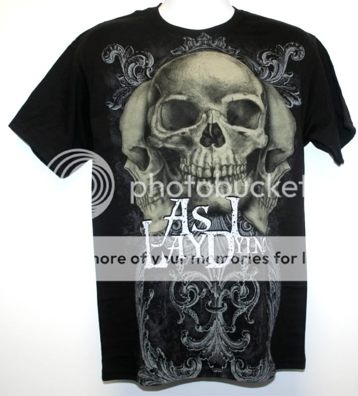 As I Lay Dying Skull Portrait NEW T Shirt Mens M  