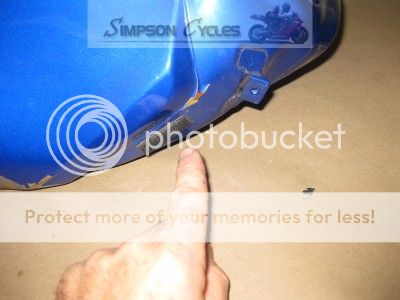 00 01 YAMAHA R1 STUNT GAS TANK fuel USED 1000 yzfr1  