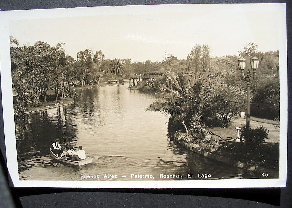 ARGENTINA BUENOS AIRES PALERMO ROSEDAI EL LAGO RPPC  